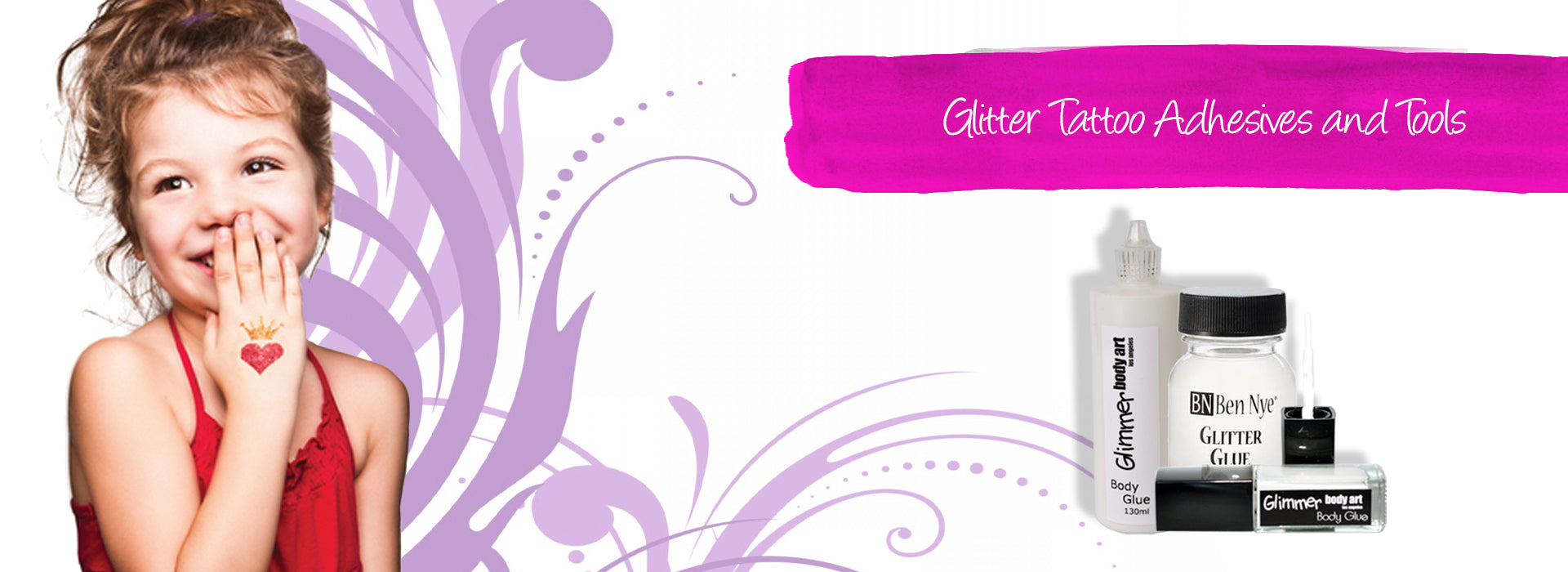 Glitter Tattoo Adhesives & Tools