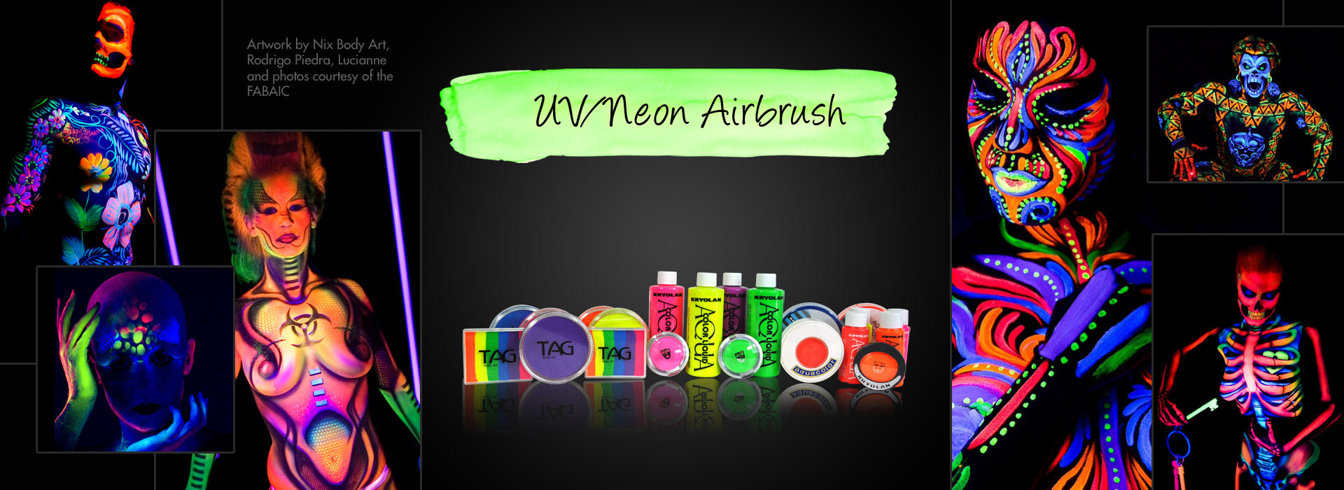 UV/ Neon Airbrush Makeup