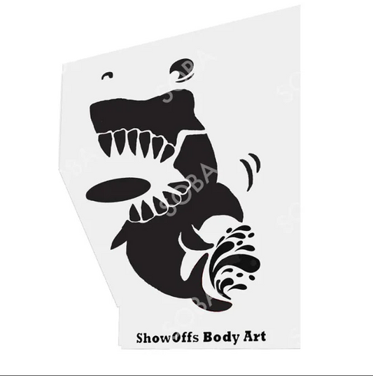 SHARKY Airbrush Stencil Eyes