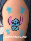 STITCH Tattoo Stencil by Ooh! Body Art (T66)