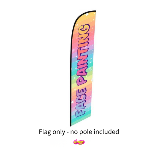 Face Painting Words Flag Banner Display | Event Signage