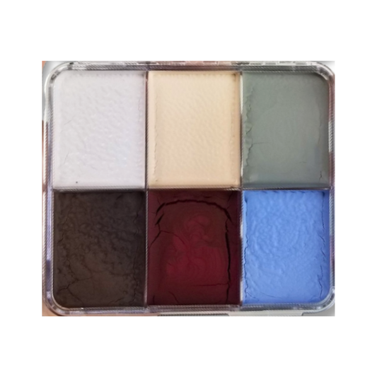 ProAiir SOLIDS Wicked water-resistant makeup palette with six colors for professional SFX, character, and body makeup.