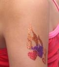Christmas Tree Glitter Tattoo Stencil 5 Pack - Silly Farm Supplies