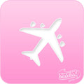 Airplane Pink Power Stencil