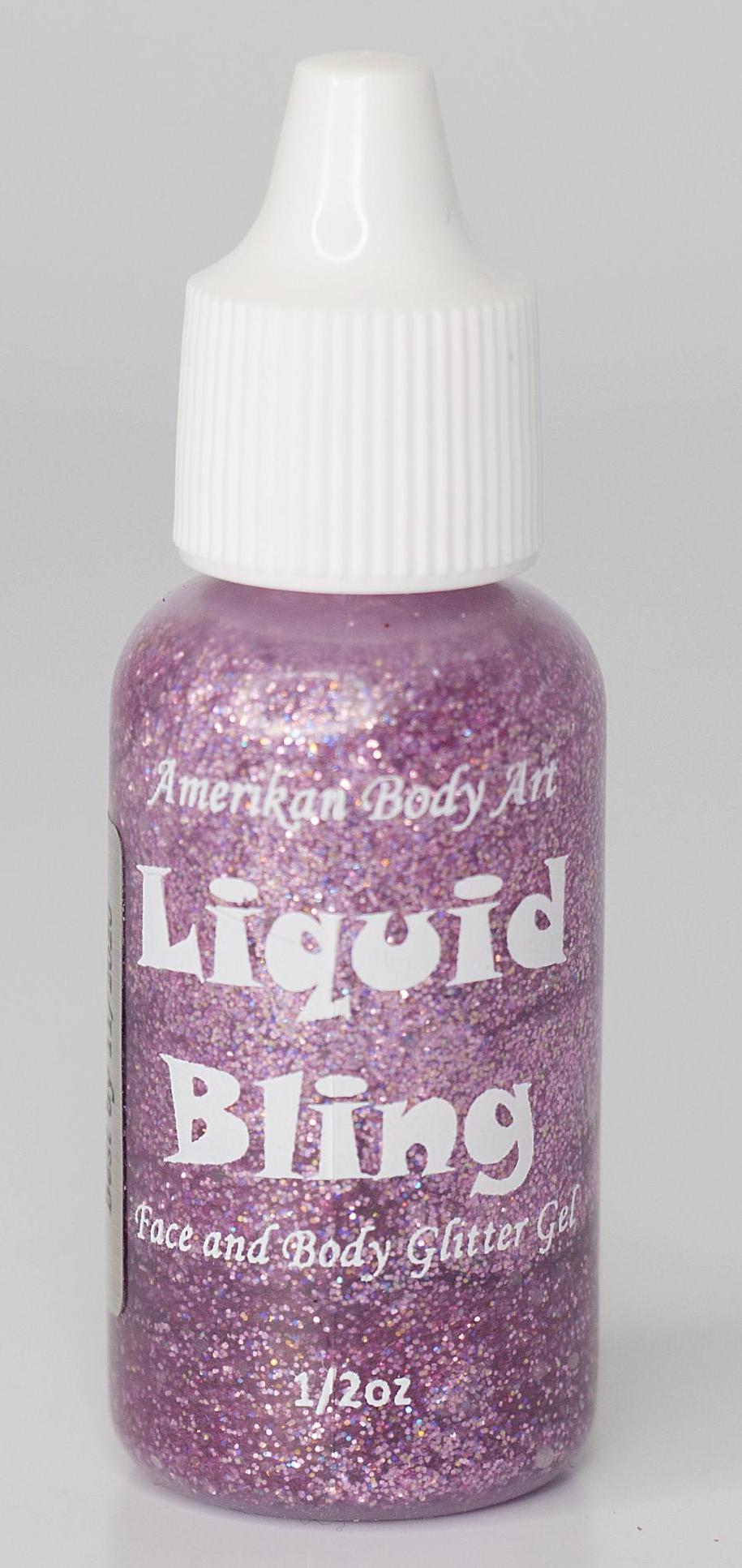 Amerikan Body Art Liquid Bling Tickled Pink .5oz - Silly Farm Supplies