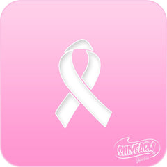 Awareness Ribbon Pink Power Stencil - Silly Farm Supplies