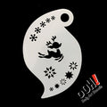 Baby Reindeer Storm Face Paint Stencil by Ooh! Body Art (R07)