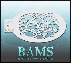 BAM1006 Bad Ass Mini Stencil - Silly Farm Supplies