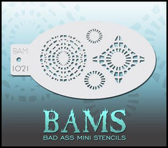 BAM1021 Bad Ass Mini Stencil - Silly Farm Supplies