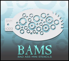 BAM1022 Bad Ass Mini Stencil - Silly Farm Supplies