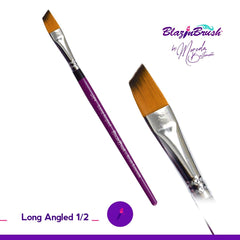 Blazing Brush Long Angled 1/2 Brush by Marcela Bustamante - Silly Farm Supplies