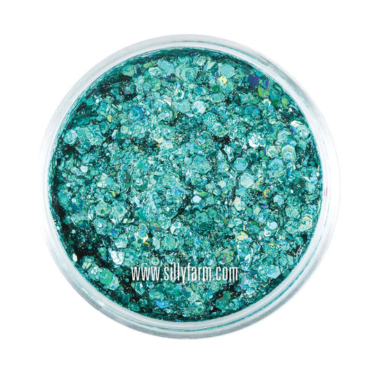 BLUE LAGOON Festival Glitter 50ml (1 fl oz) - Silly Farm Supplies