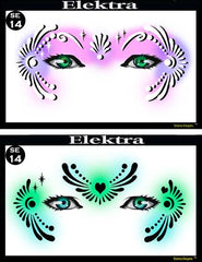 Elektra Stencil Eyes Stencil - Silly Farm Supplies