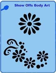 Flowers QuickEZ Stencil - Silly Farm Supplies