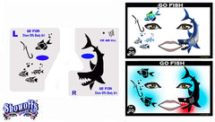 Go Fish/ Shark Stencil Eyes Stencil - Silly Farm Supplies