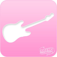 Guitar Pink Power Stencil - Silly Farm Supplies