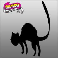 Halloween 3(black cat) Glitter Tattoo Stencil 10 Pack - Silly Farm Supplies