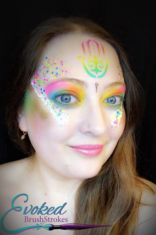 Hamsa Pink Power Stencil - Silly Farm Supplies