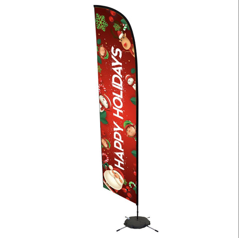 Happy Holidays Flag Banner- Words Only