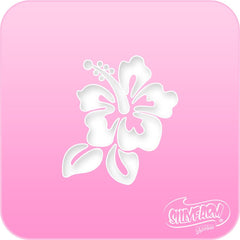 Hibiscus Pink Power Stencil - Silly Farm Supplies