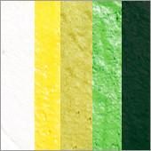 Compact, multi-color face paint cakes for brush application, ideal for vibrant, detailed designs in one stroke.