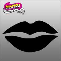 Lips Glitter Tattoo Stencil 10 Pack (Sexy Lips) - Silly Farm Supplies