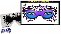 Mardi Gras Stencil Eyes Stencil - Silly Farm Supplies
