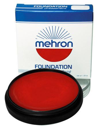 Mehron Foundation Greasepaint Red 1.25oz - Silly Farm Supplies