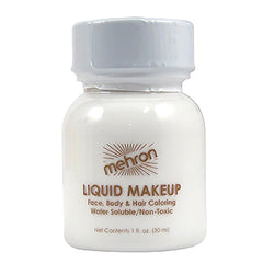 Mehron Liquid Makeup White - Silly Farm Supplies