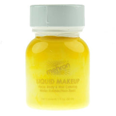 Mehron Liquid Makeup Yellow - Silly Farm Supplies