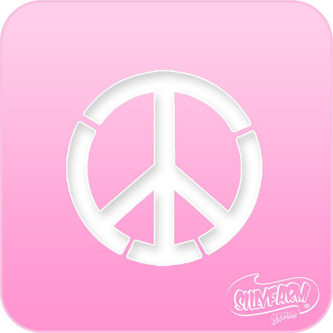 Peace Sign Pink Power Stencil