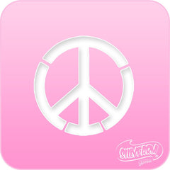 Peace Sign Pink Power Stencil - Silly Farm Supplies
