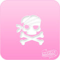 Pirate Skull n' Bones Pink Power Stencil