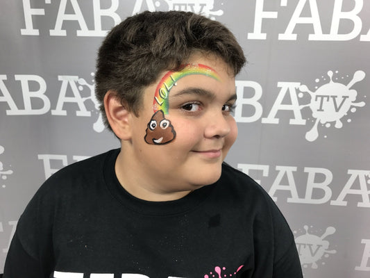 Poop Emoji Pink Power Stencil - Silly Farm Supplies