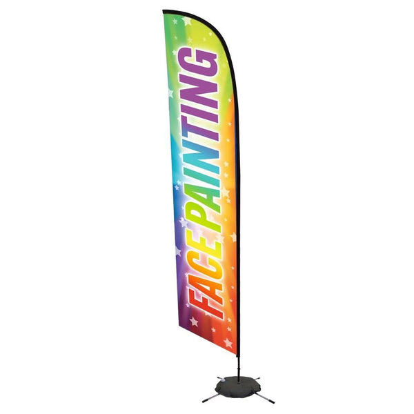 Rainbow Face Painting Flag Banner- Words Only