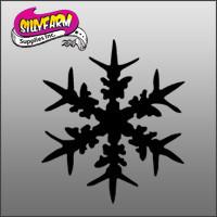 Snowflake Glitter Tattoo Stencil 10 Pack (Sparkly)