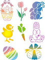 Spring Pack (Easter) Trendy Tribal Stencil Set