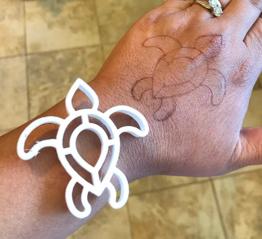 Turtle Henna Helper Stamp - Silly Farm Supplies