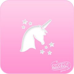 Unicorn Pink Power Stencil - Silly Farm Supplies