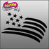 USA FLAG 1 Glitter Tattoo Stencil 10 Pack