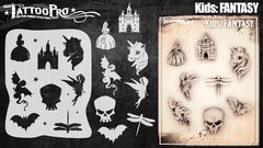 Wiser's Fantasy Airbrush Tattoo Pro Stencil- Kids Series - Silly Farm Supplies