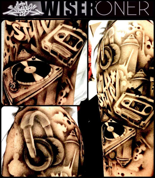 Wiser's Hip Hop Tattoo Pro Stencil Series 3 - Silly Farm Supplies