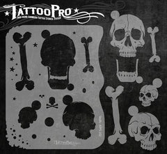 Wiser's Skulls Tattoo Pro Stencil Series 1 - Silly Farm Supplies