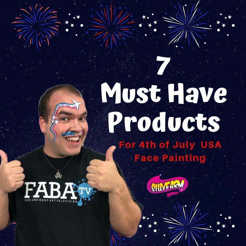 7 Must have Products for 4th of July and USA Face Painting - Silly Farm Supplies
