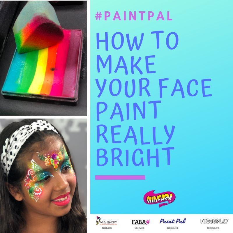 How to Make Your Face Paint Really Bright - Silly Farm Supplies