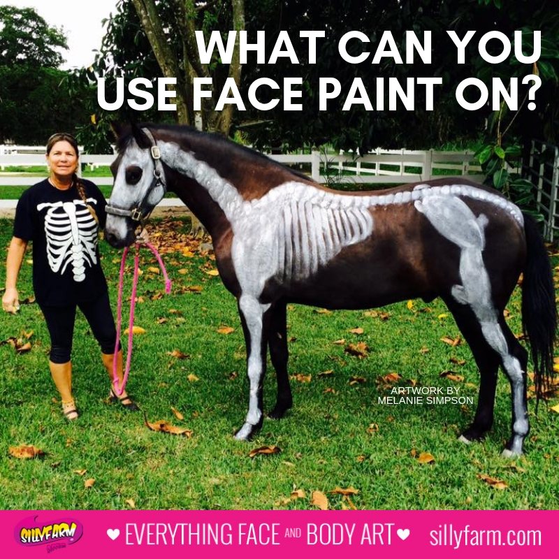 What can you use face paint on? - Silly Farm Supplies