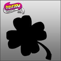 4 Leaf Clover Glitter Tattoo Stencil 5 Pack - Silly Farm Supplies