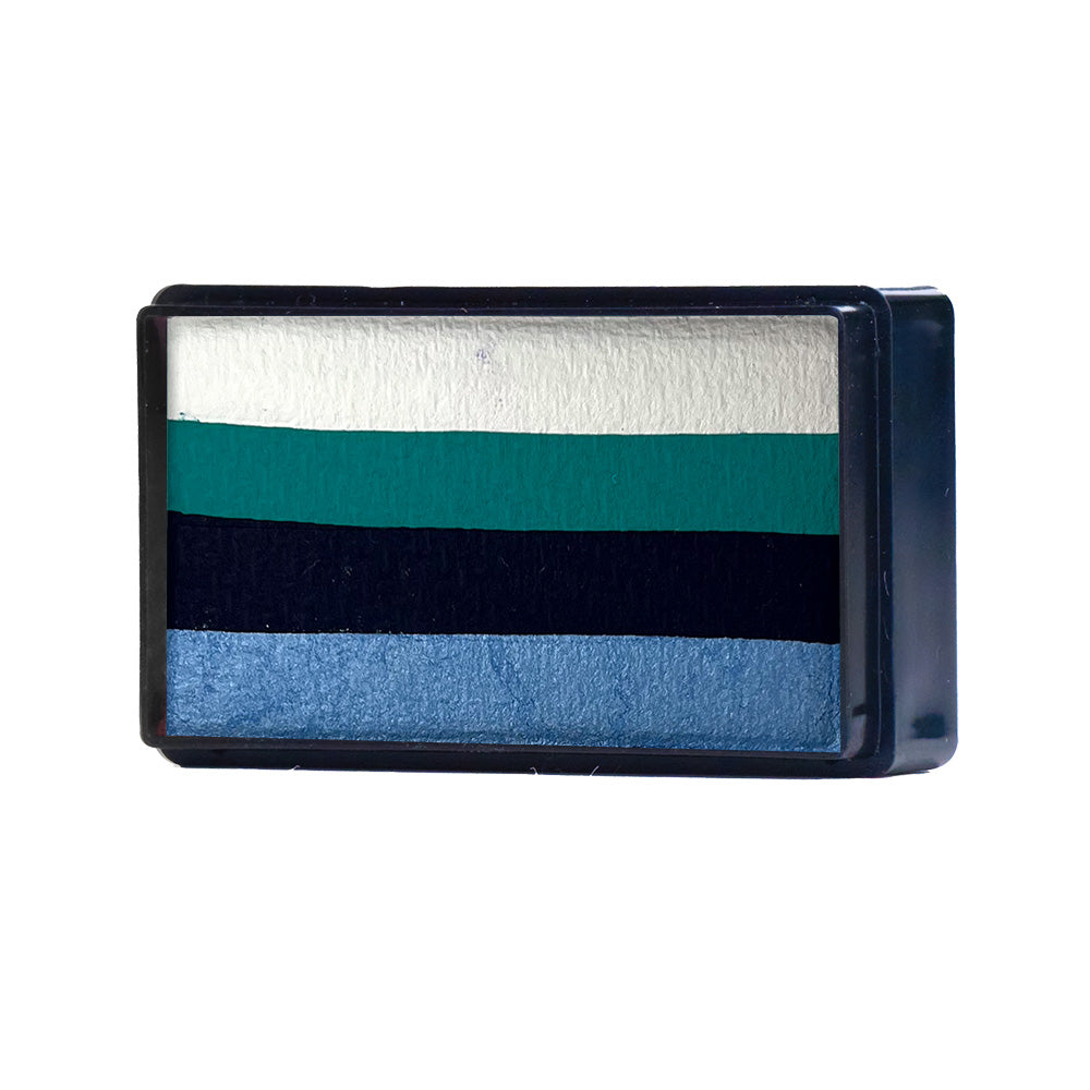 Arty Brush Cake Blue Tattoo Rose