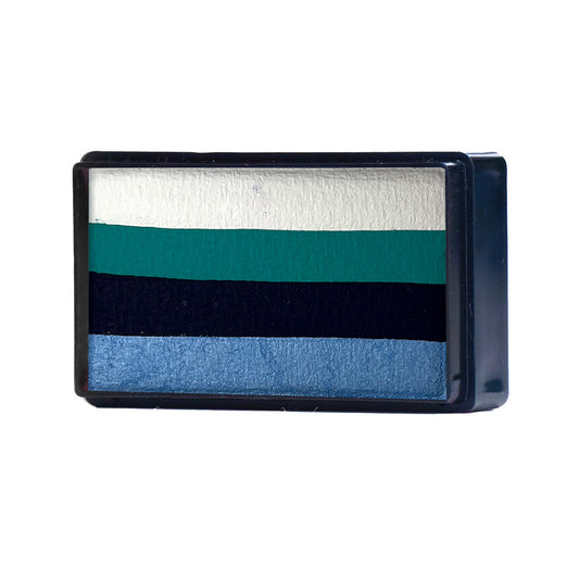 Arty Brush Cake Blue Tattoo Rose