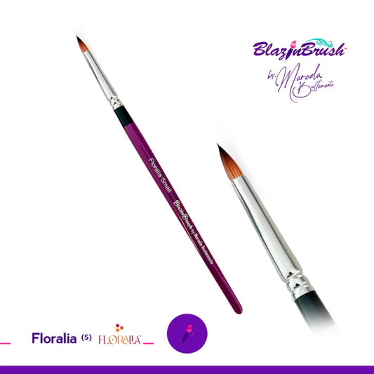 Blazin Brush - Floralia SMALL - Petal Round Brush-by Marcela Bustamante
